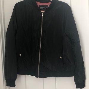 Black bomber jacket
